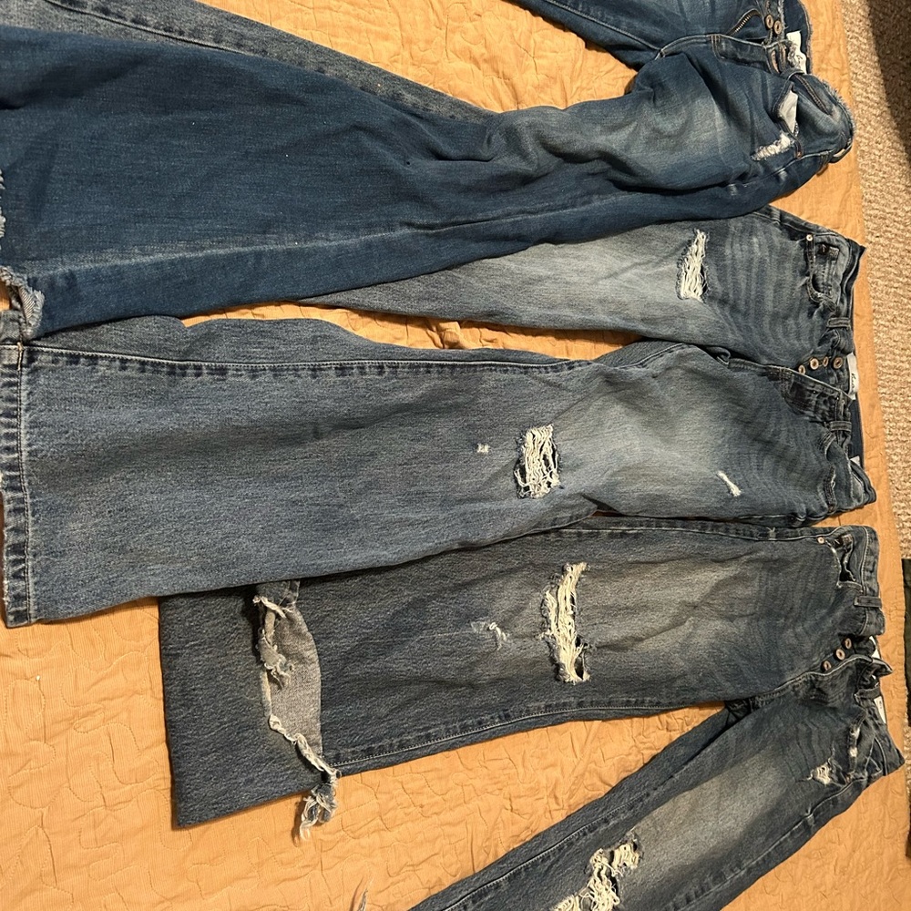 Kan can jeans.  Wide leg and boot 3 pair set.